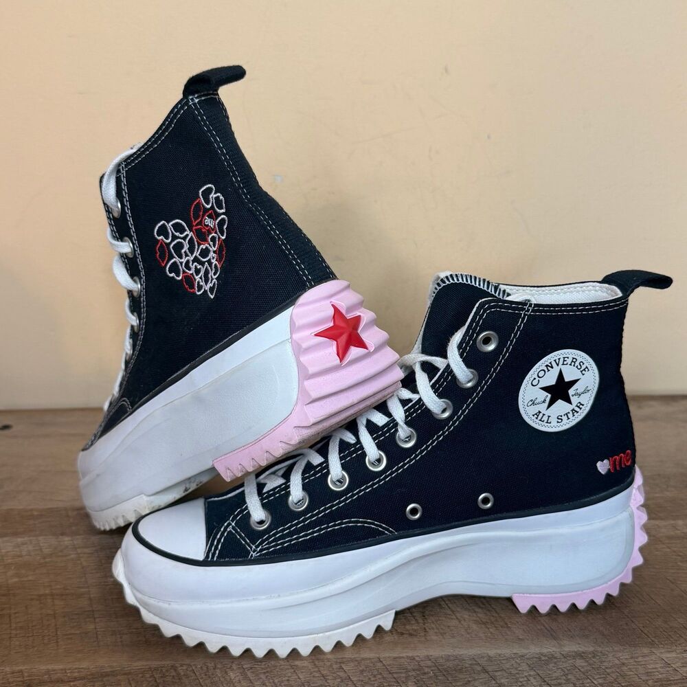 Converse Run Star Hike Hi Valentines platform shoes A01598C Womens 10